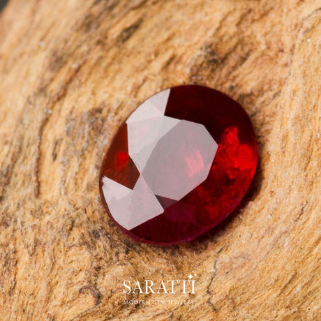 Vibrant 0.43ct Red Ruby | Saratti