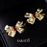 Rouge Ribbon Pigeon Blood Red Natural Ruby Ring