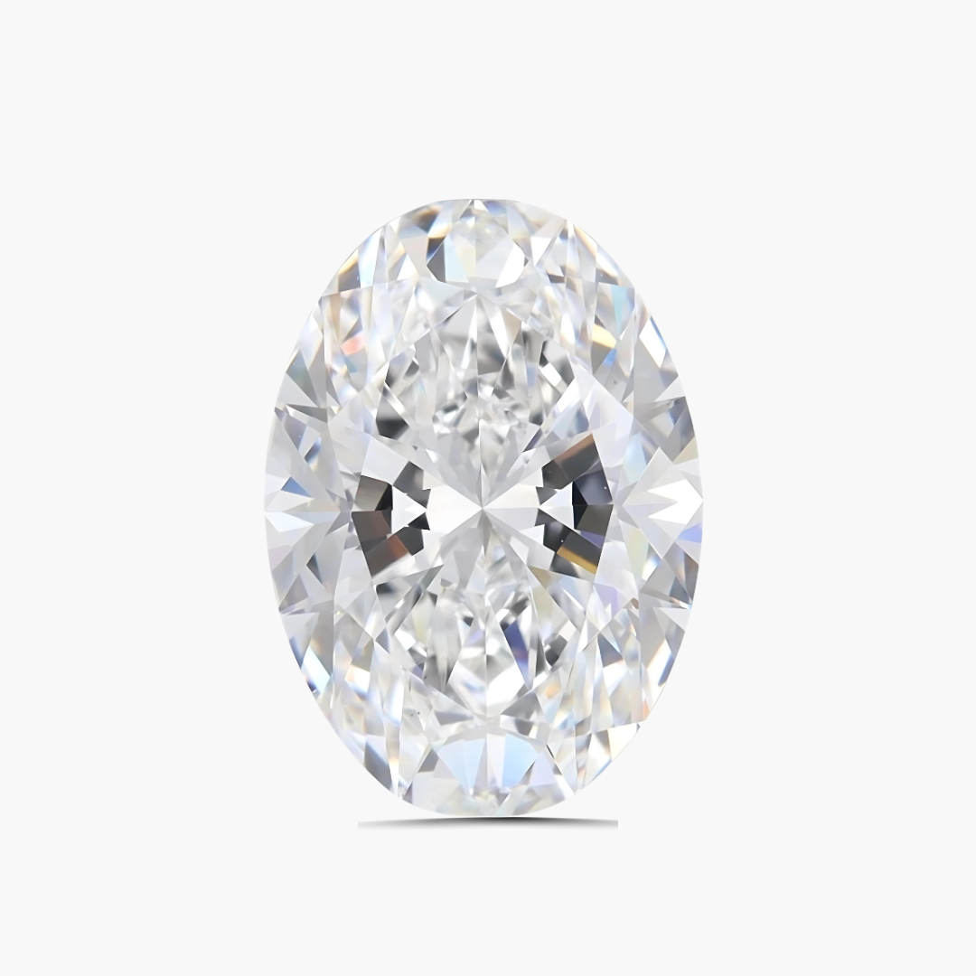4.10 carats Oval E Color Lab Diamond | IGI Certified