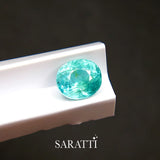 Oval Cut Neon Blue Tourmaline 1.08 Carat | SARATTI