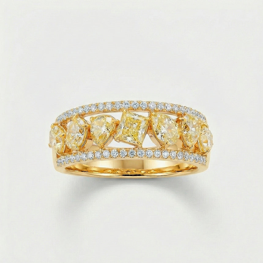 18K Yellow Gold Top view | SARATTI