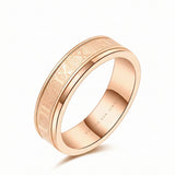 Roman Numeral ring luxury handcrafted ring in 18K rose gold | SARATTI