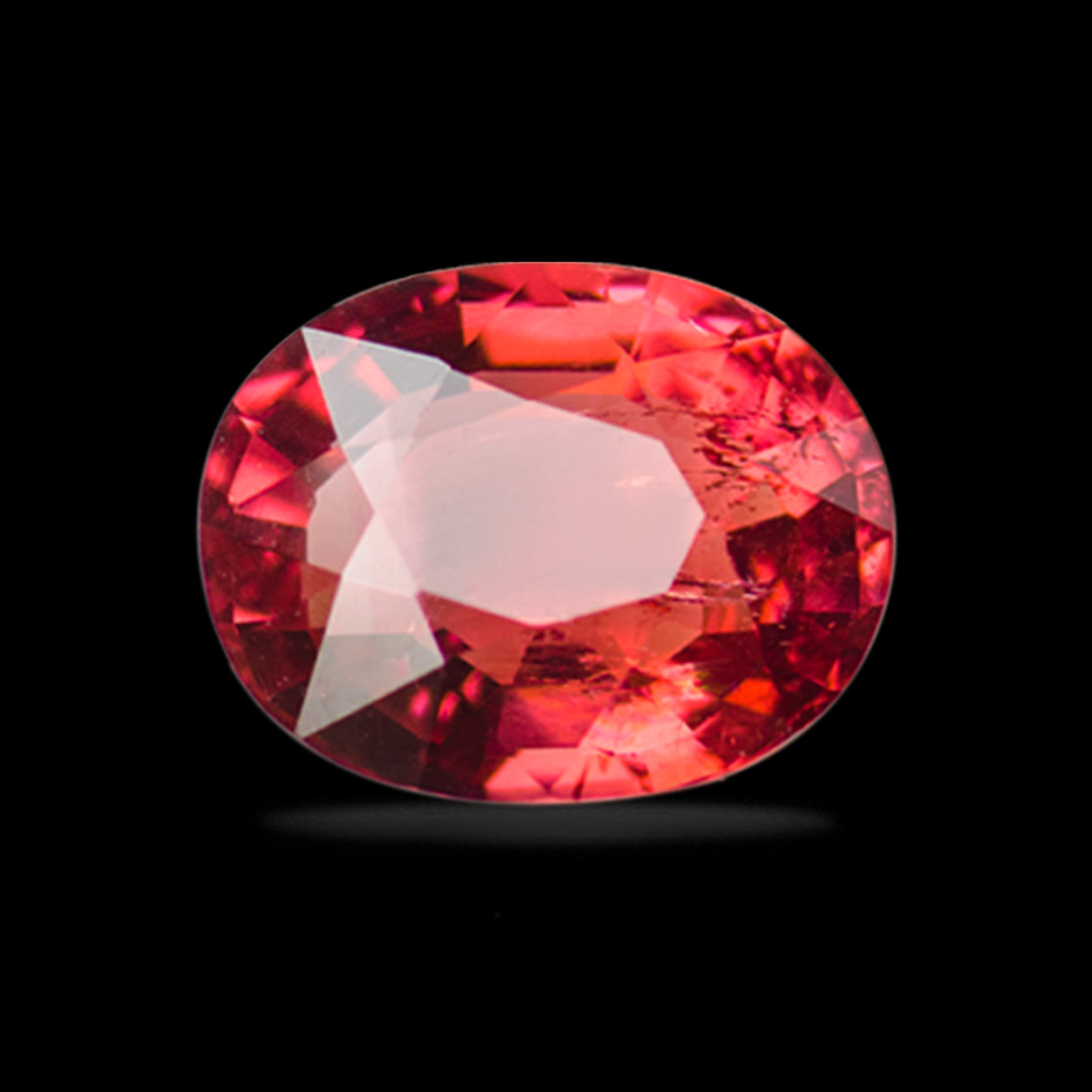 Oval Deep Red Tourmaline Gemstone | Saratti