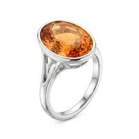 AERIA – Imperial Topaz Split Shank Bezel Setting