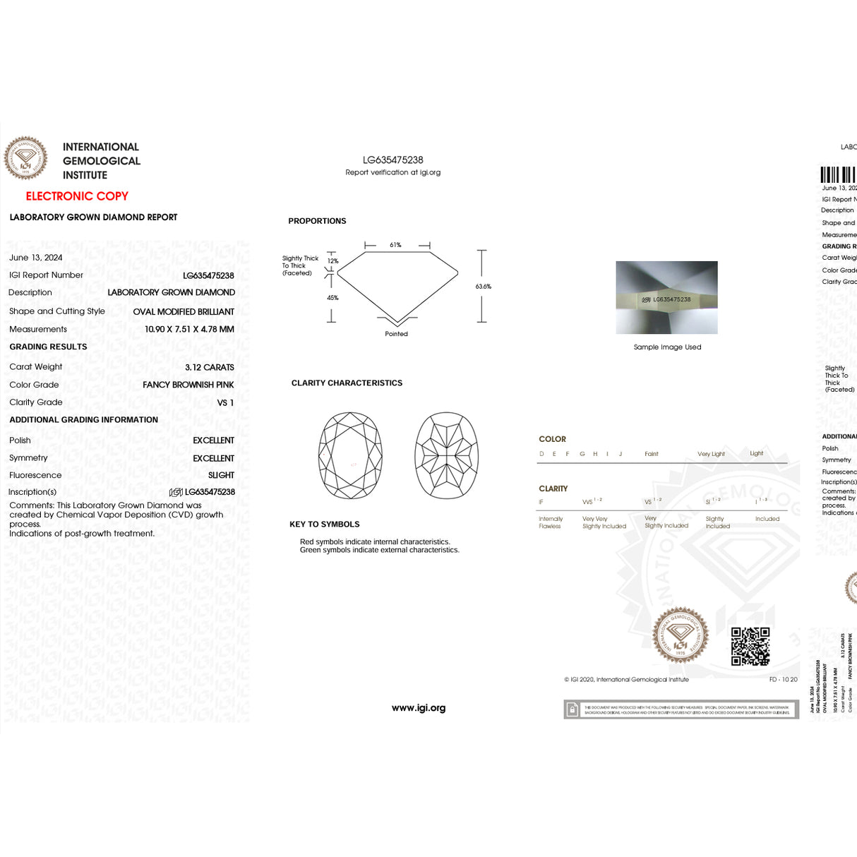 Oval Pink Diamond Lab Grown Diamond Loose Stone | Saratti Diamonds