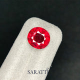 Oval Rubellite Tourmaline 4.39 Carat Pinkish Red | SARATTI