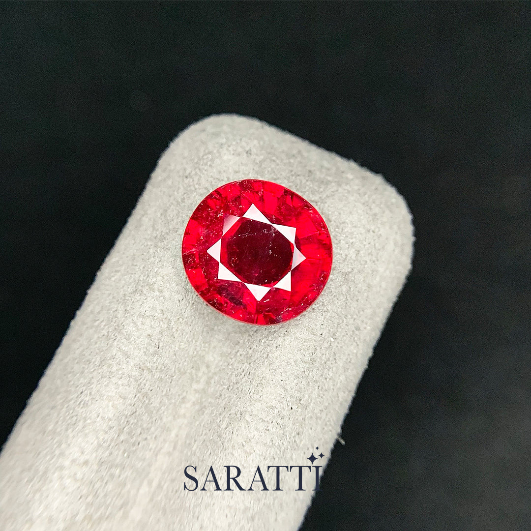 Oval Rubellite Tourmaline 4.39 Carat Pinkish Red | SARATTI
