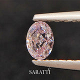 Oval Shape Fancy Light Purplish Pink Diamond 0.36ct | SARATTI