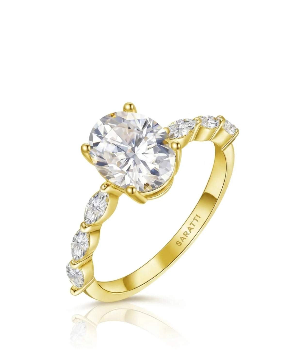 Sheena · Royal Procession Moissanite Engagement Ring
