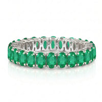 Continuum Promise Natural Emerald Eternity Ring