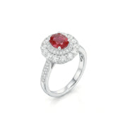 Aurora Bianca Natural Ruby ＆ Diamond Ring