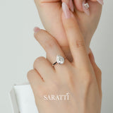 Minimalist and Sophisticated Pear Diamond Ring | Saratti