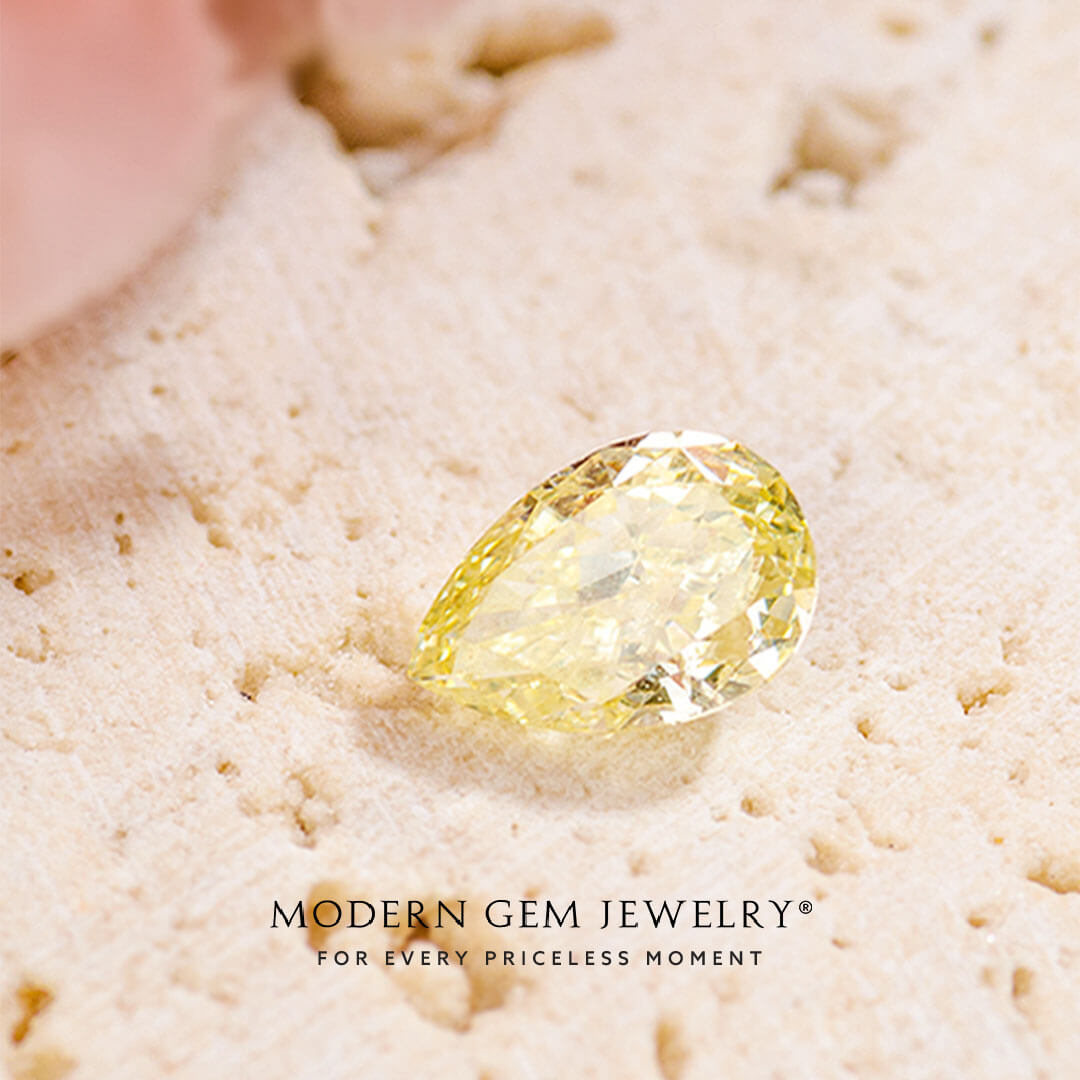 Fancy Yellow Diamond Gemstone 0.265 carats | Modern Gem Jewelry