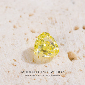 Pear Cut Fancy Yellow Diamond Loose Gemsotne | 0.235 carats | Modern Gem Jewelry