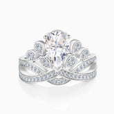 White Gold Coronation Impériale Radiant Diamond Ring | Saratti Diamonds 