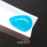 Pear-shaped Paraiba tourmaline loose gemstone | SARATTI