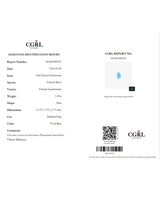 Pear Aquamarine measuring 11.10 × 7.55 × 5.73 mm | SARATTI