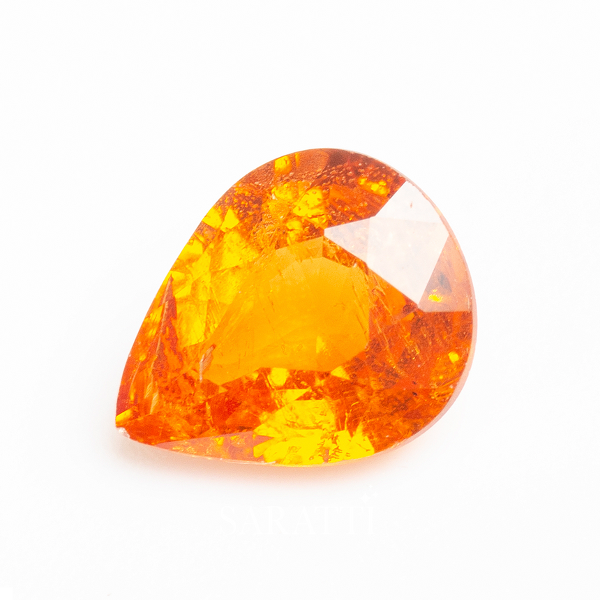 Rich Orange Natural Spessartite Garnet Gemstone - SARATTI