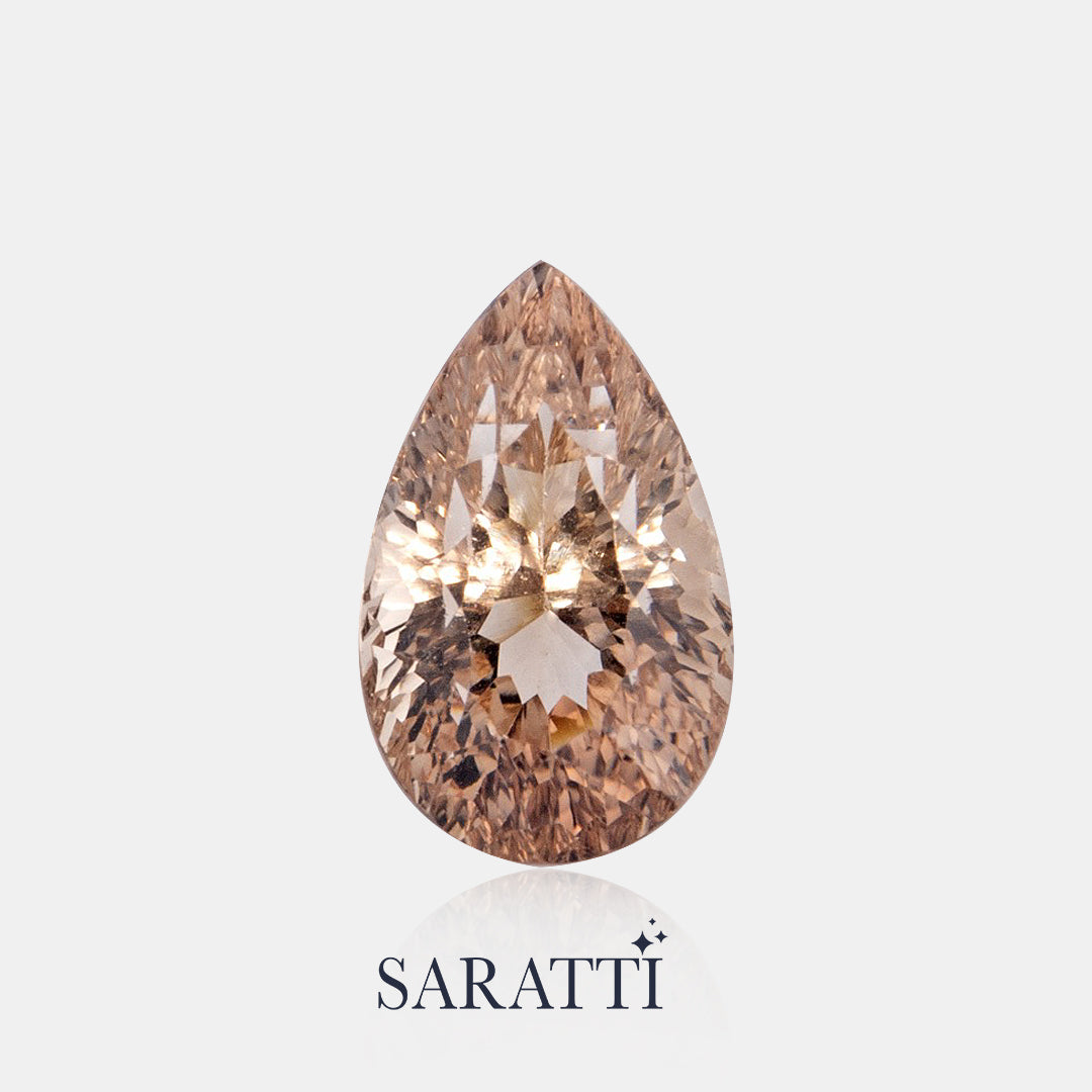 Pear Imperial Topaz 15.5 × 9.5 mm loose gemstone Brazil | SARATTI