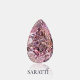 Pear brilliant Natural purplish pink diamond 0.27 carat | SARATTI