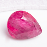 Pear cut 2.41ct spinel gemstone vivid pinkish red tone | SARATTI