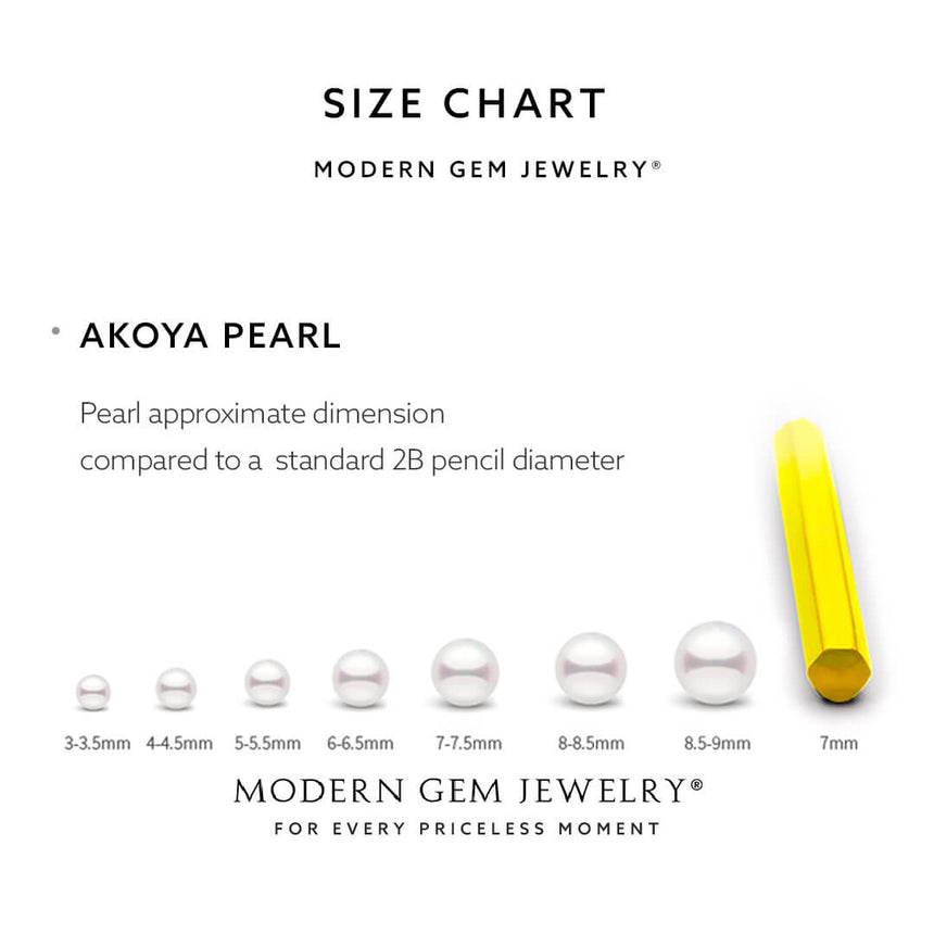 Akoya Pearls Size Chart | Modern Gem Jewelry