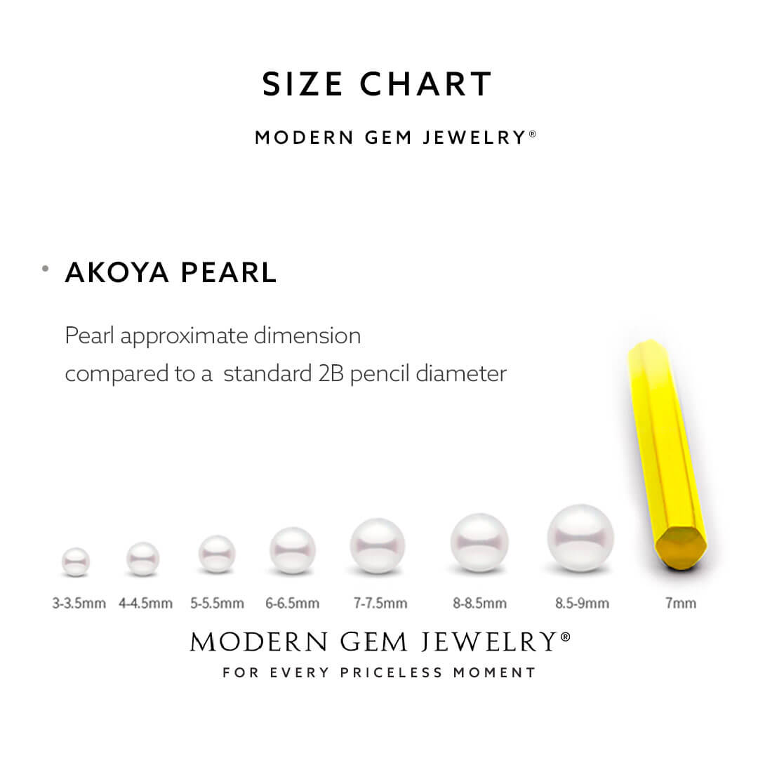 Akoya Pearls Size Chart | Modern Gem Jewelry