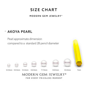 Akoya Pearls Size Chart | Modern Gem Jewelry