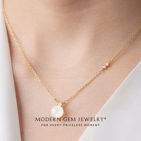 Elegant Akoya Pearl Necklace | Modern Gem Jewelry