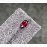 Vivid Red Natural Ruby Gemstone in Oval Shape with AIGS Certificate | Saratti Jewelry