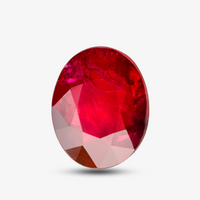0.43 carats Oval Pigeon Blood Red Natural Ruby