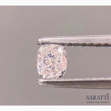 VS2 Clarity Faint Pinkish Brown Cushion Cut Gemstone | Saratti