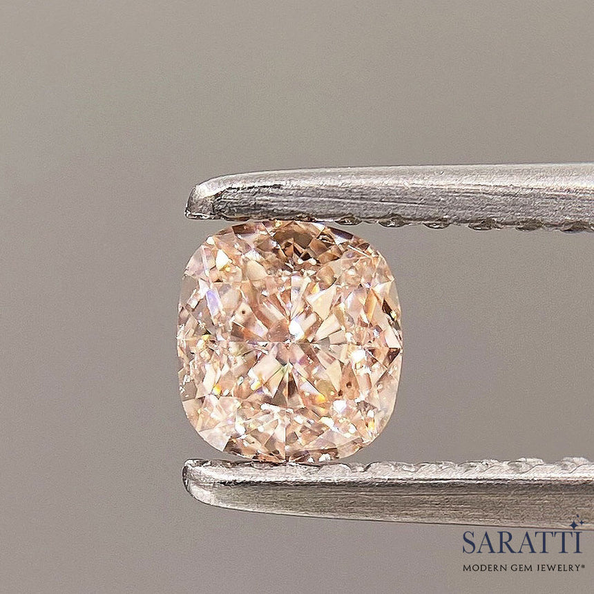 GIA Certified 0.50ct Si2 Clarity Pinkish Brown Gem | Saratti