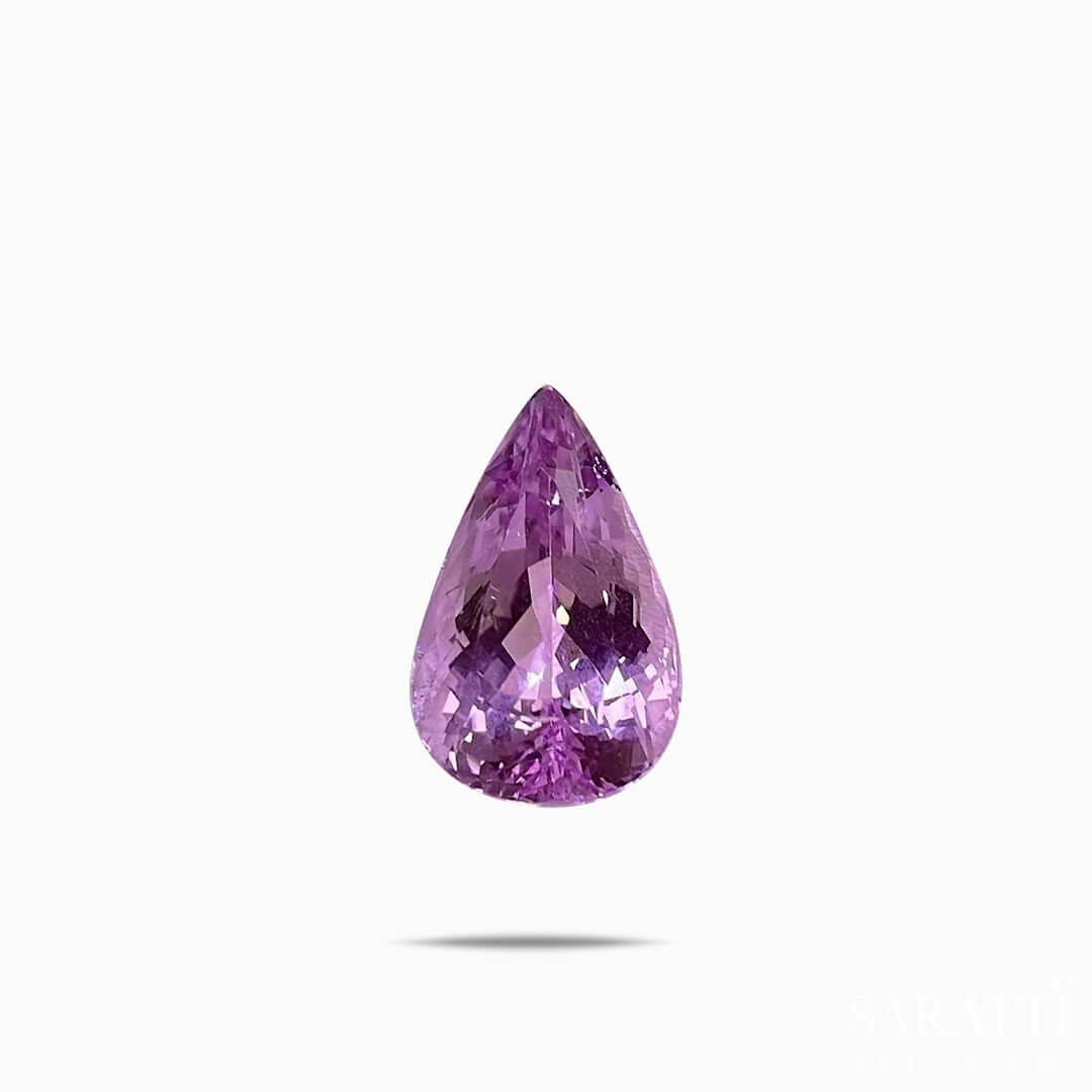 Pear Cut Kunzite Gemstone For Sale | Saratti Gems