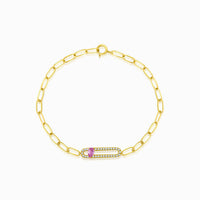 Pink Sapphire and Diamond Vintage-Inspired Bracelet