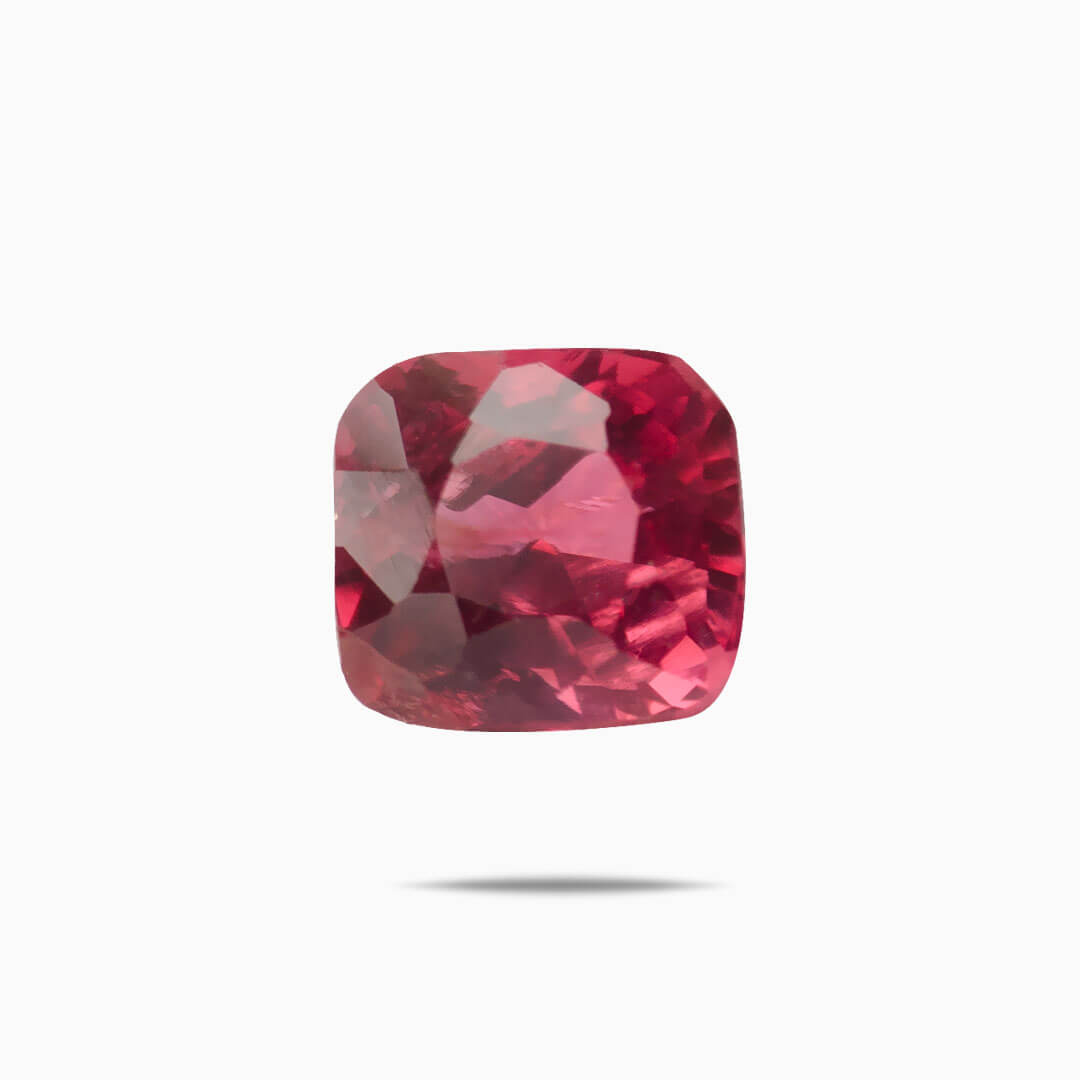 0.33 Carat Pinkish Red Cushion Natural Spinel Gemstone