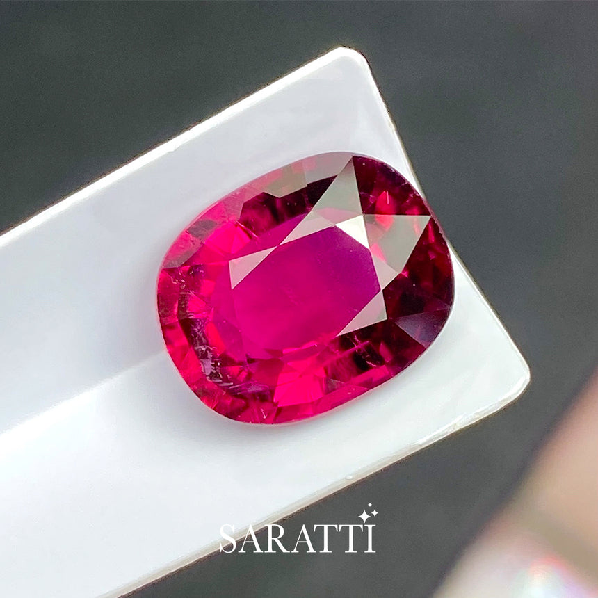 Pinkish Red Rubellite Tourmaline Gemstone  