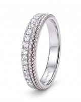 Platinum couple wedding rings featuring smooth bands and refined timeless craftsmanship | SARATTI