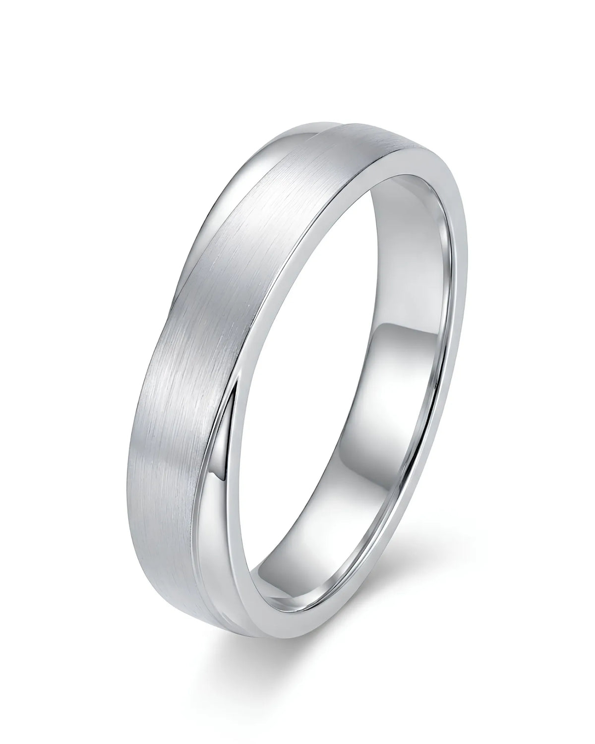 Platinum his and hers wedding rings featuring a classic diamond half eternity bridal set design | SARATTI
