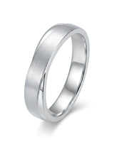 Platinum his and hers wedding rings featuring a classic diamond half eternity bridal set design | SARATTI
