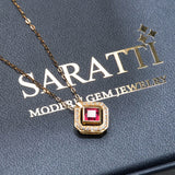 Red Citadel Ruby Pendant | Saratti Fine Jewelry 