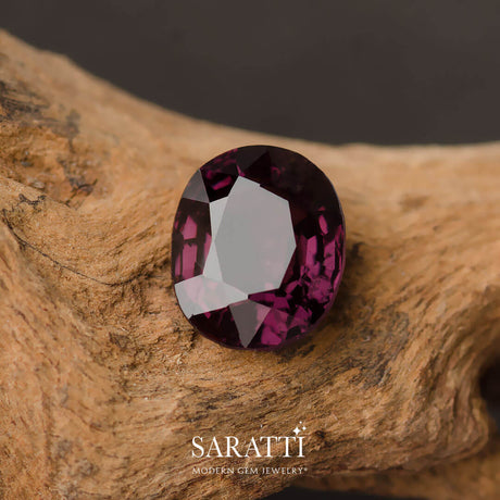 2.08cts Oval Purple Natural Spinel Gemstone