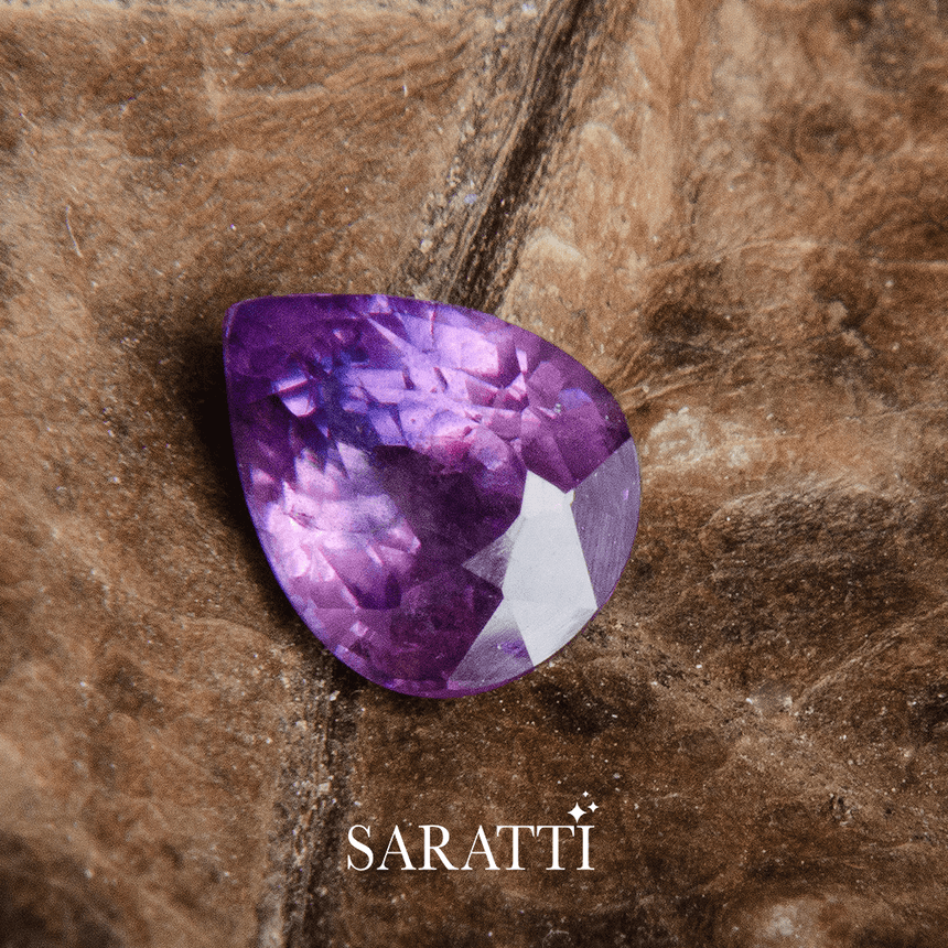 Purplish Pink Sapphire Stone | 1.20 carats | 7.00 x 5.5mm - SARATTI