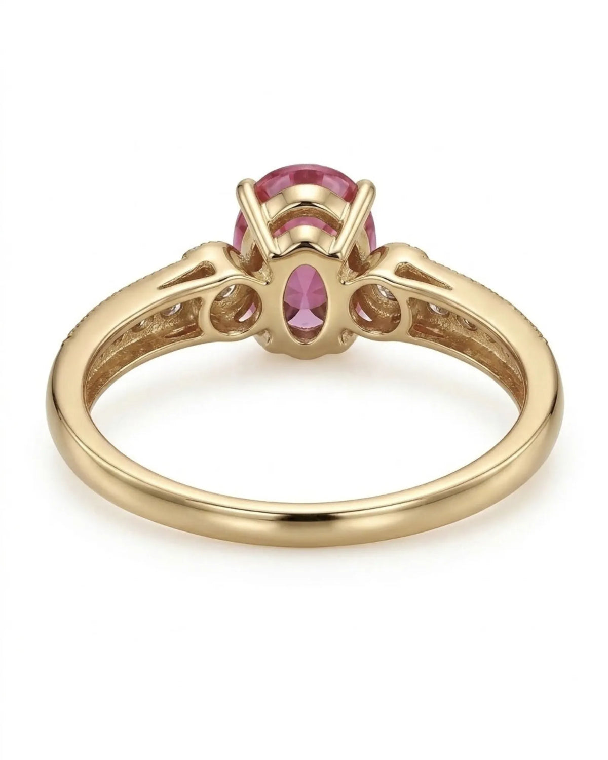 Purple sapphire diamond ring in 18K gold | SARATTI