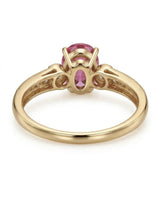 Purple sapphire diamond ring in 18K gold | SARATTI