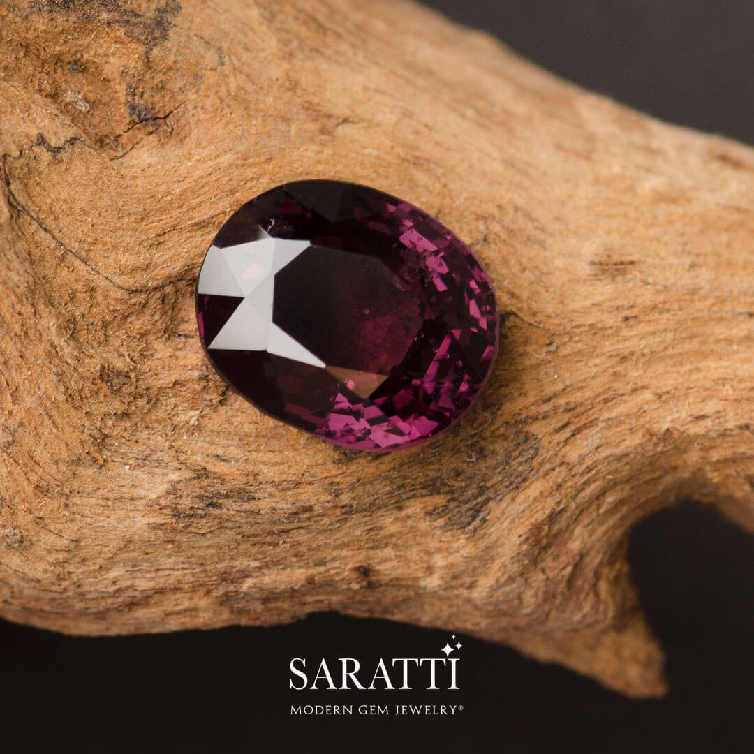 2.08 carats Natural Purple Spinel | Oval – 9.06 × 7.09 × 4.94mm
