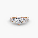 The Trilogia Pavé Three-Stone Ring Setting