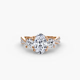 The Trilogia Pavé Three-Stone Ring Setting