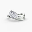 Modern bridal pear engagement ring setting | SARATTI