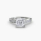 Lumière Solitaire with Pavé Setting